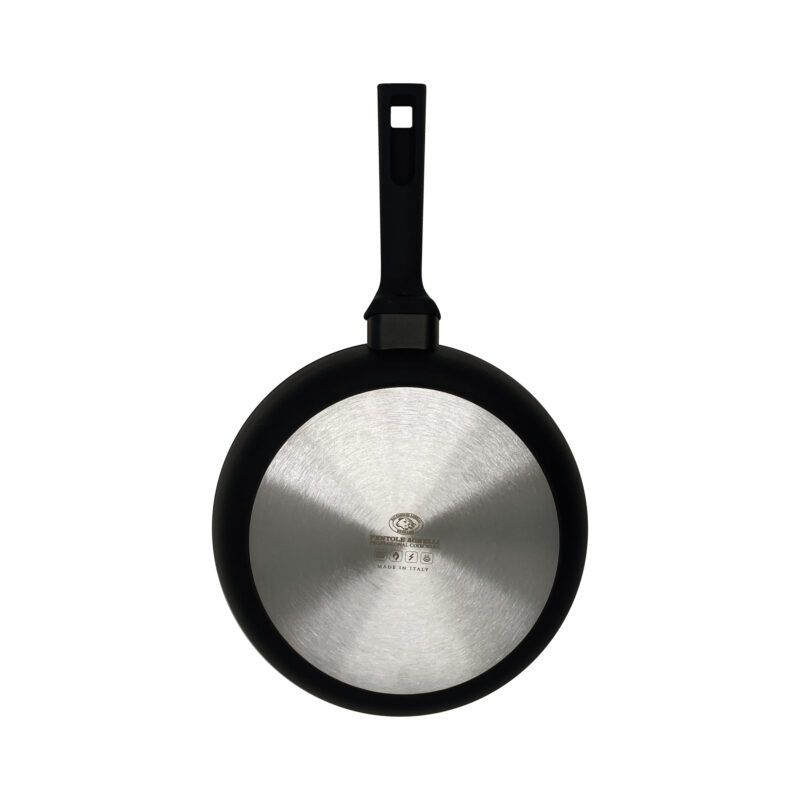 Pentole Agnelli Padella antiaderente svasata alta AlBlack Elite – 1 manico soft touch Outlet