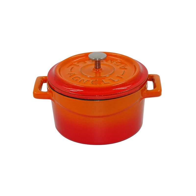 Pentole Agnelli Casseruola Slowcook tonda in ghisa – 2 maniglie