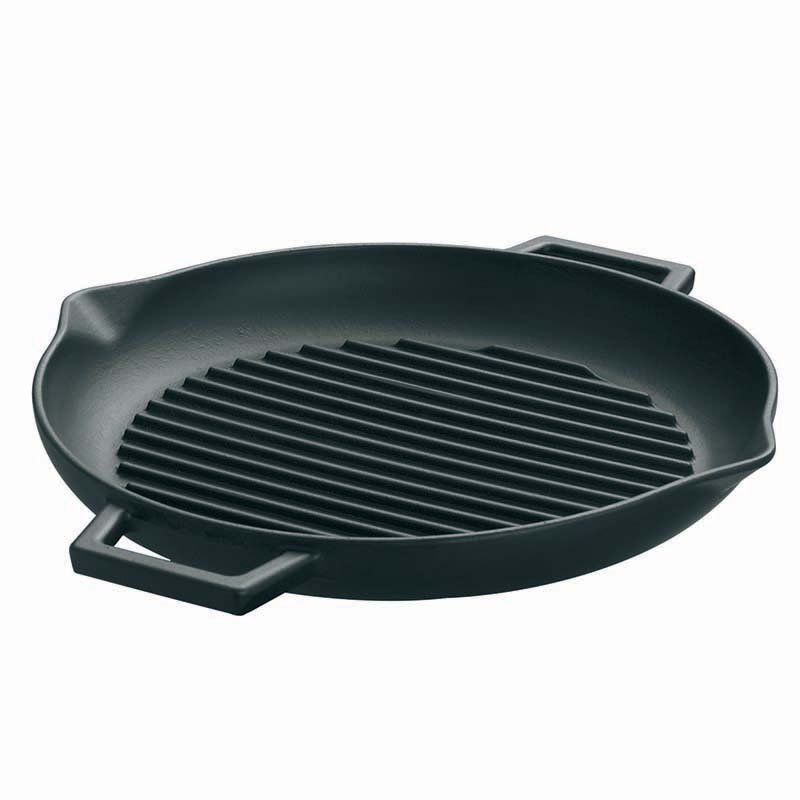 Pentole Agnelli Griglia Slowcook tonda in ghisa – 2 maniglie