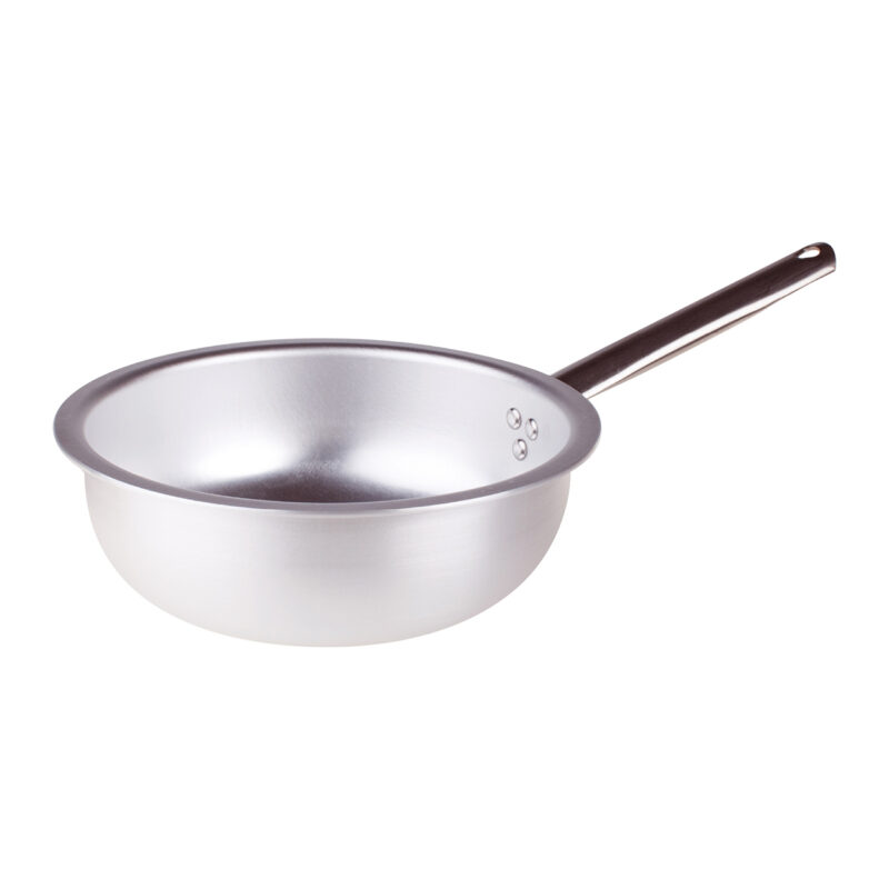 Pentole Agnelli Padella a mantecare in alluminio 3mm – 1 manico