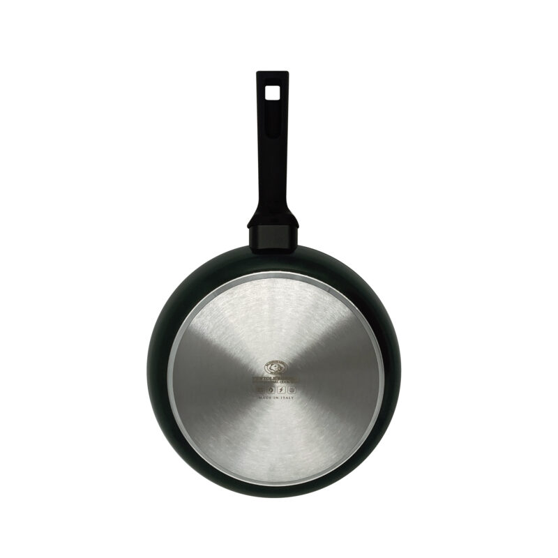 Pentole Agnelli Padella antiaderente ceramico svasata alta AlBlack Elite – 1 manico soft touch Negozio