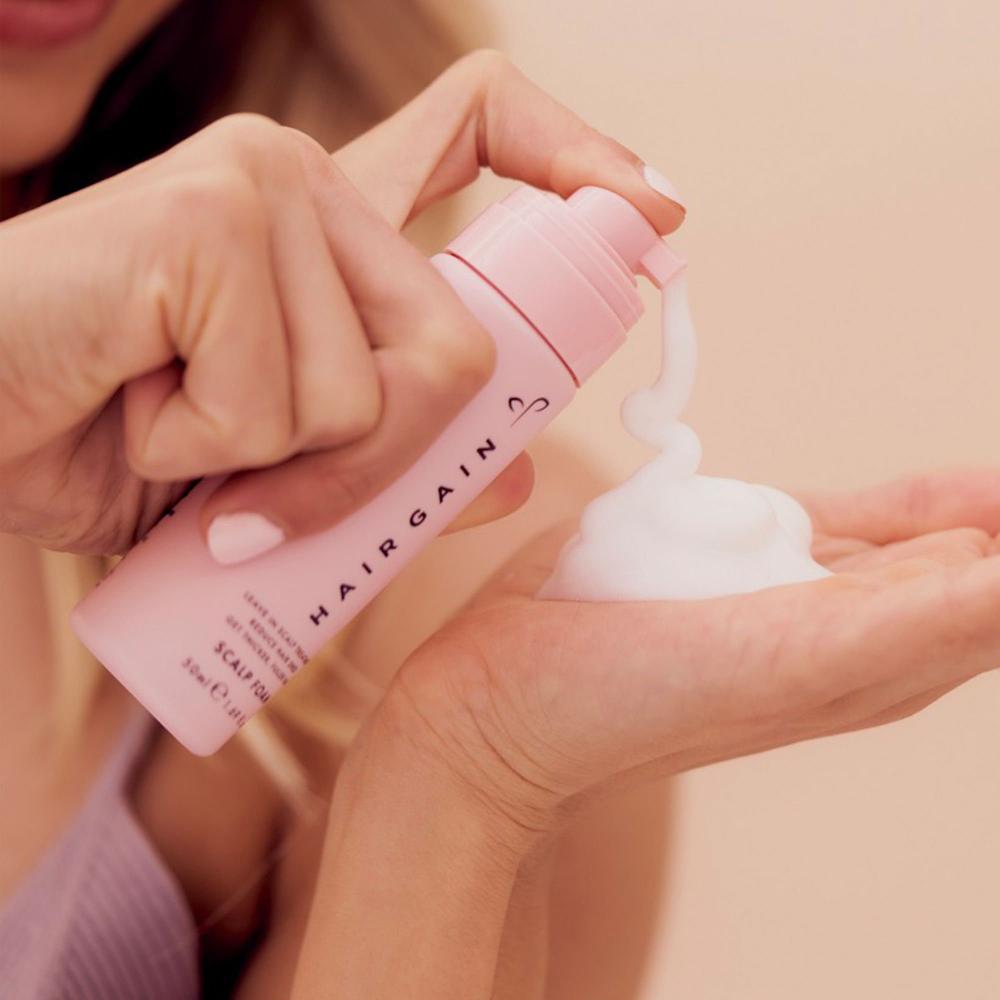 QVC Hair Gain Schiuma per capelli trattamento cosmetico cuoio capelluto Enormi risparmi