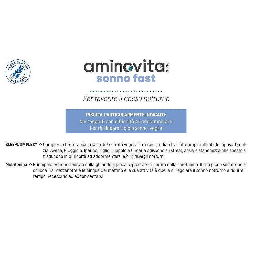QVC PromoPharma Aminovita Sonno Fast integratore con melatonina (30 stick) Economico