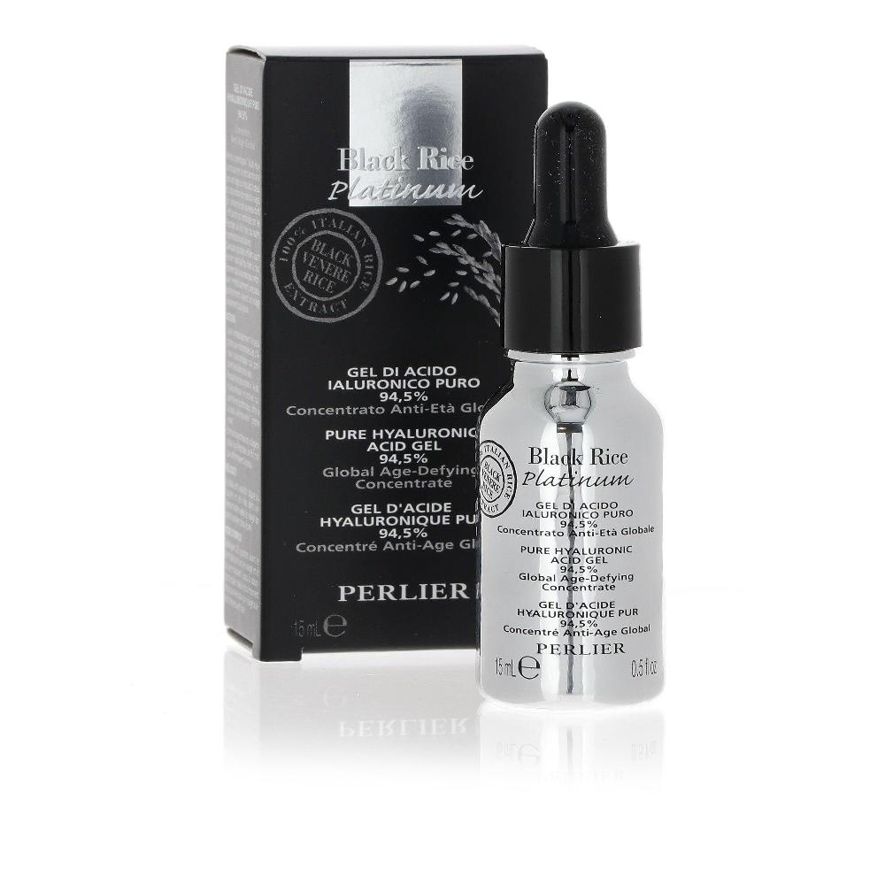 QVC Perlier Black Rice Platinum Siero viso in gel con acido ialuronico Soddisfazione Garantita