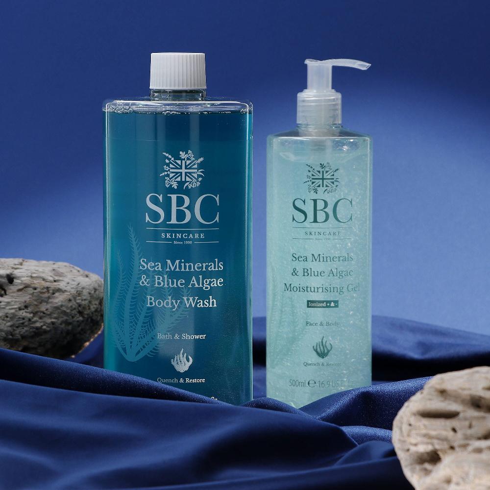QVC SBC Bagnoschiuma e gel idratante Sea Minerals&Blue Algae Grande vendita
