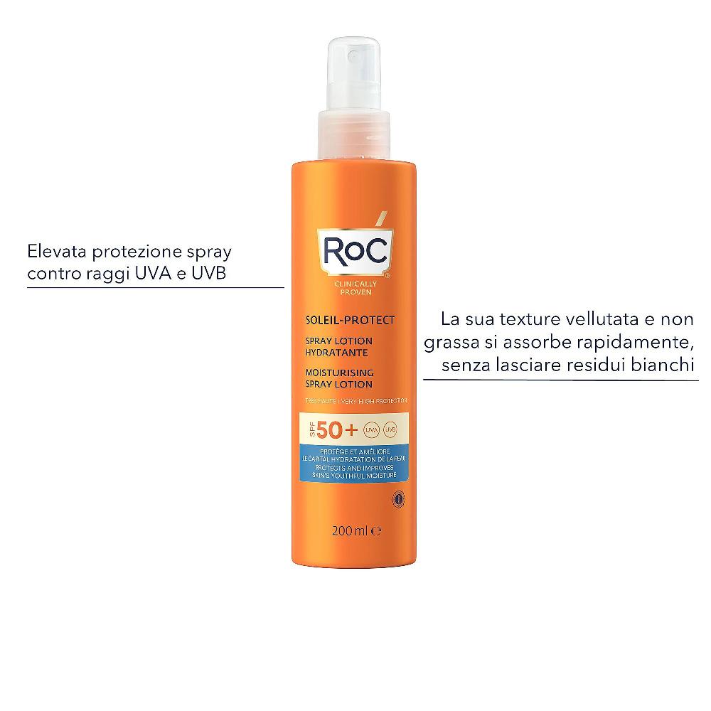 QVC RoC Lozione protezione solare spray idratante con SPF 50+ Offerta esclusiva