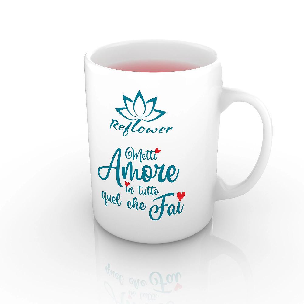 QVC Reflower Tazza in ceramica adatta al microonde Ultimo giorno