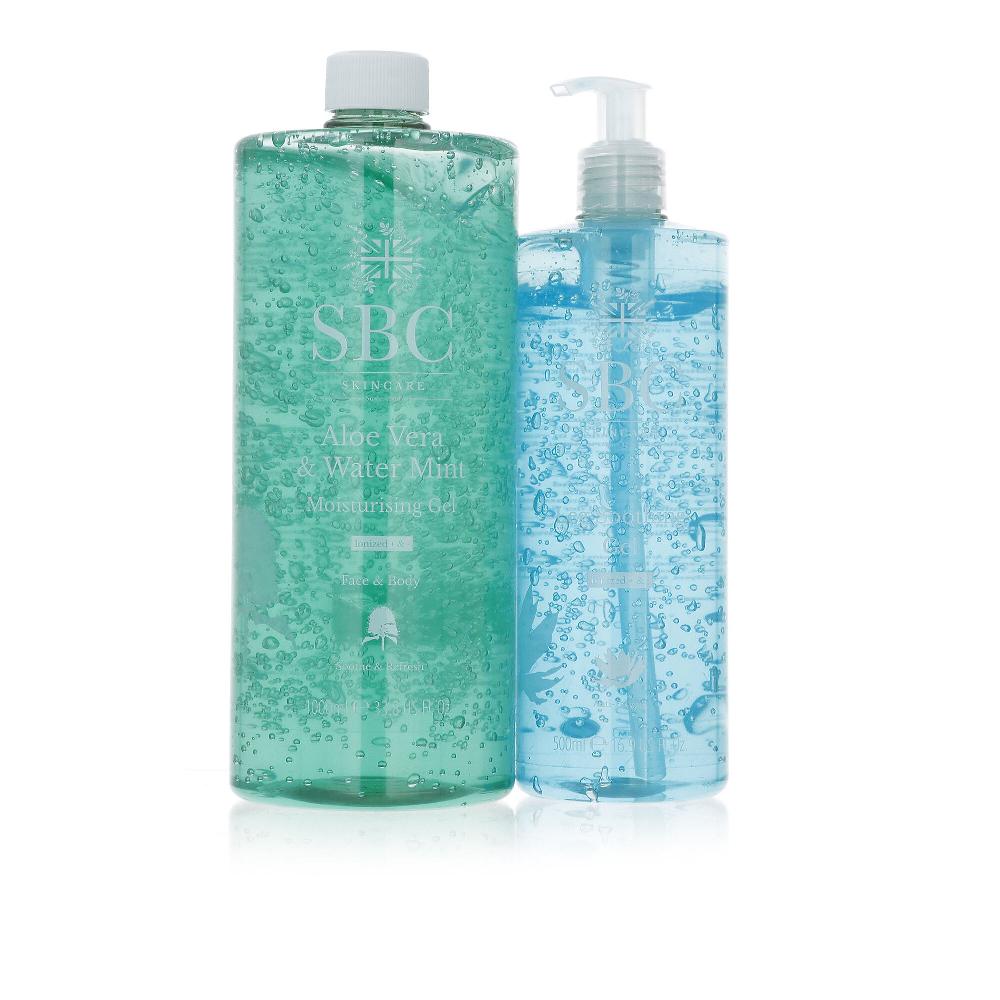 QVC SBC Gel idratante Aloe Vera & Water Mint 1L e gel gambe (500 ml) Offerta speciale della fabbrica