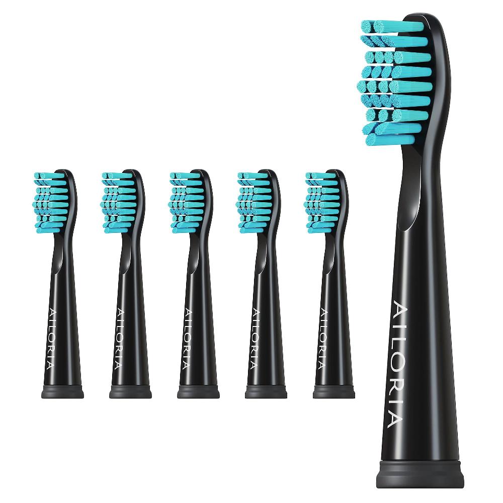 QVC AILORIA 6 testine di ricambio per spazzolino Flash Travel