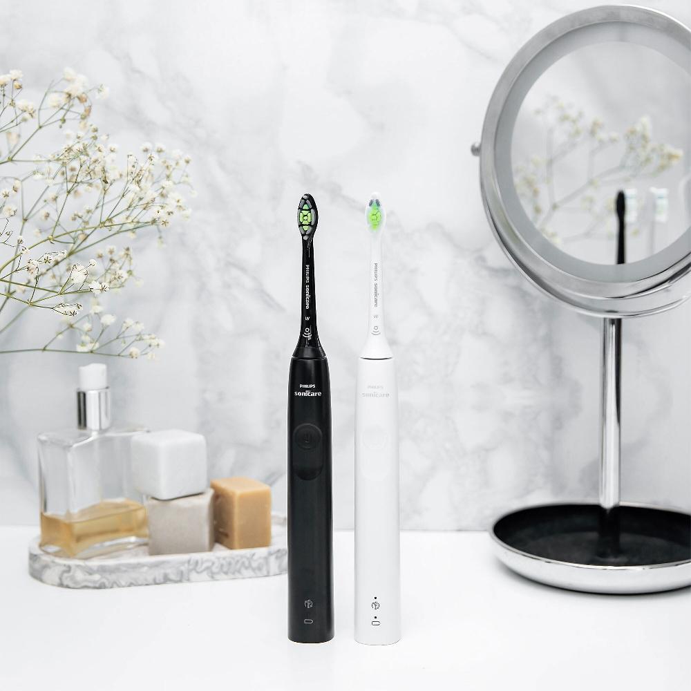 QVC Philips Spazzolino elettrico Serie 4100 + 5 testine di ricambio Sconti VIP