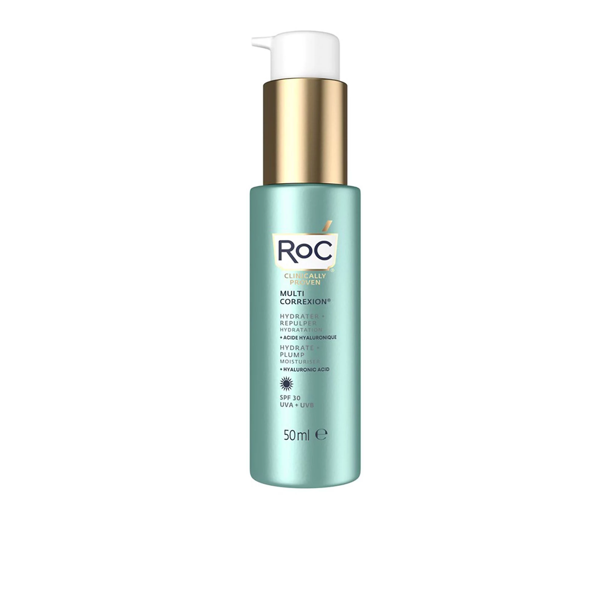 QVC RoC Multi Correxion Hydrate + Plump crema viso con SPF30 Ritorno libero