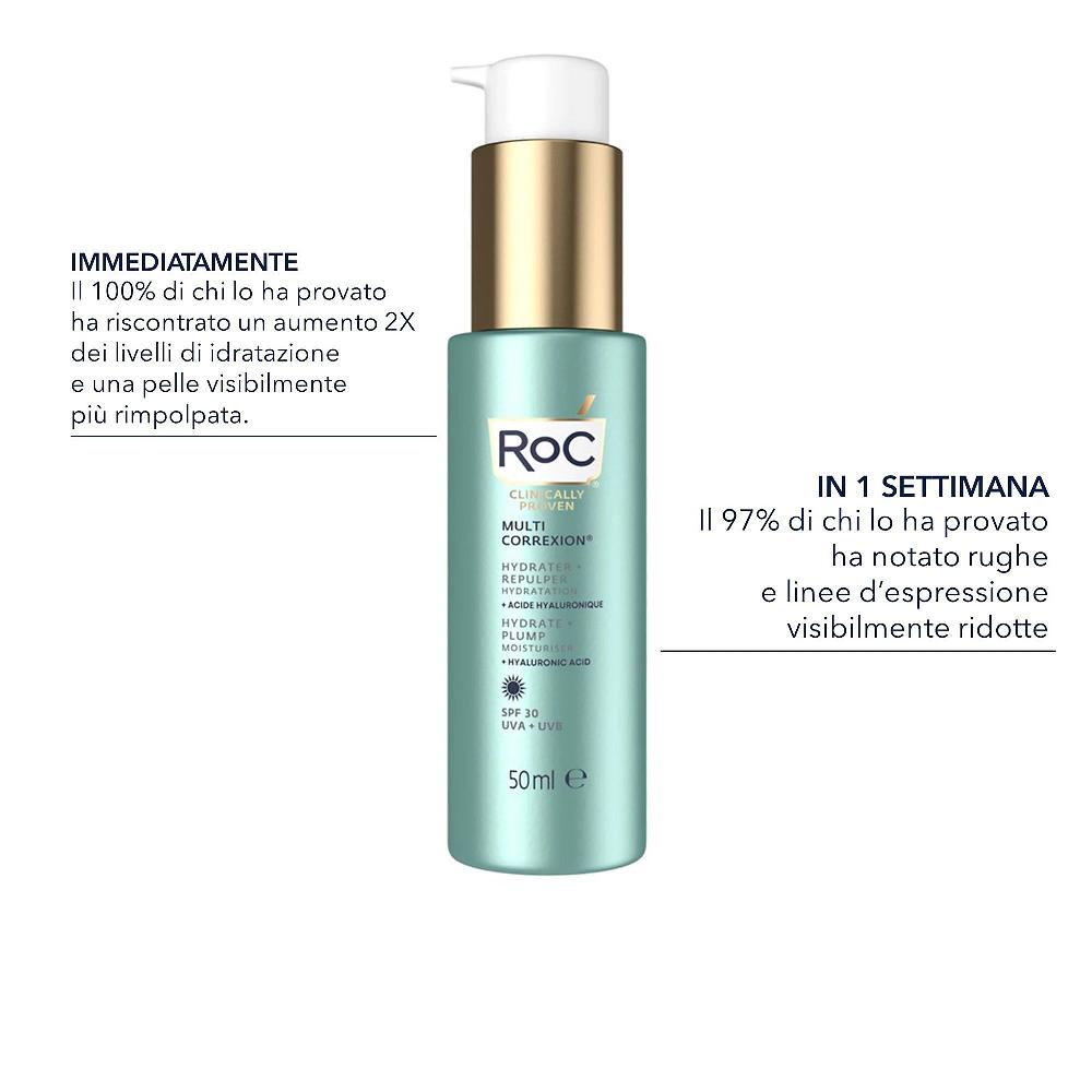 QVC RoC Multi Correxion Hydrate + Plump crema viso con SPF30 Ritorno libero