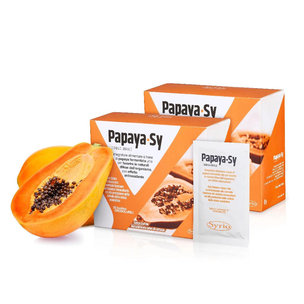 QVC Syrio Papaya-Sy 2 pz per sistema immunitario Vendita Calda