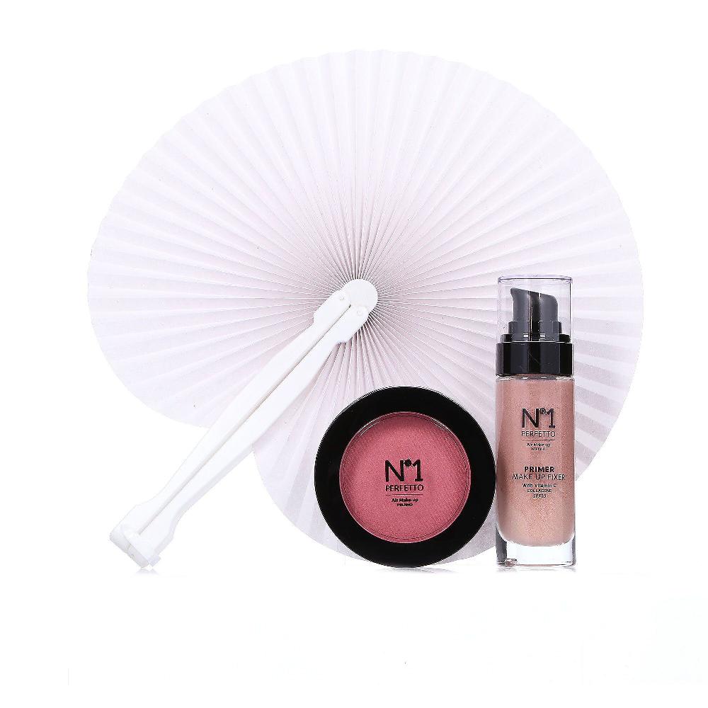 QVC N°1 Perfetto Bronzer Diamond collagen fissante make-up e ventaglio Offerte giornaliere