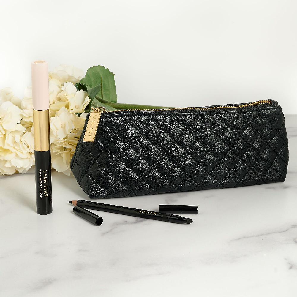 QVC Lash Star Beauty Eyeliner Pure Pigment e mascara Full Control + bag Fino al 60% di sconto