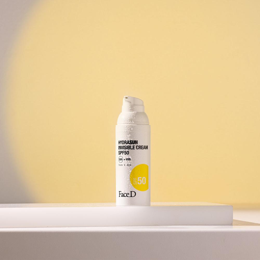 QVC Face-D Crema solare viso Hydrasun SPF50 + maschera doposole Esporta salva