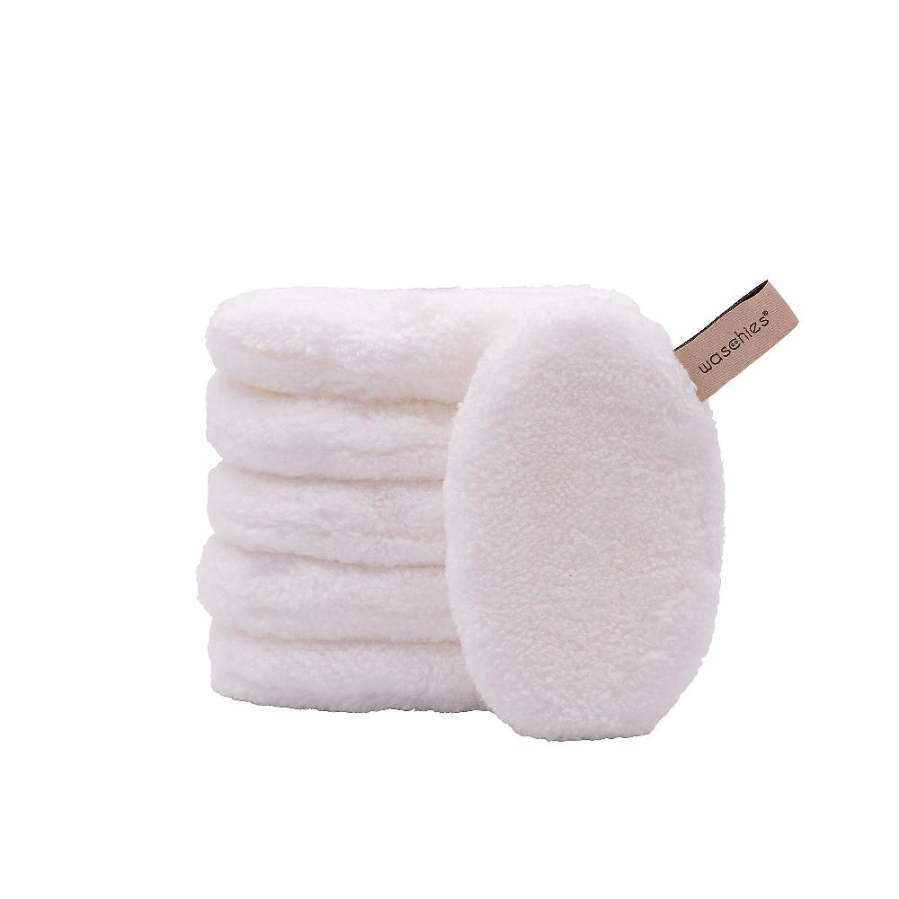 QVC WASCHIES Set 6 dischetti struccanti bianchi Nuovo