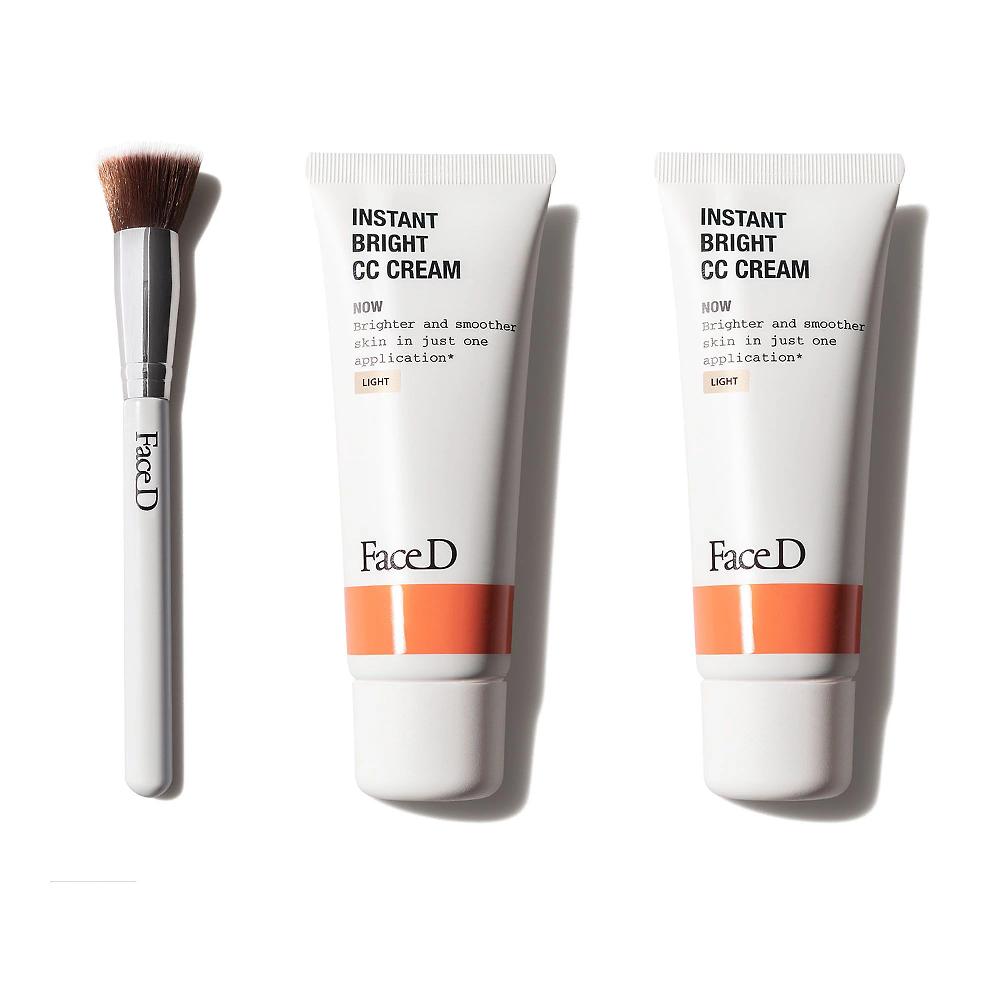 QVC Face-D CC Cream con SPF20 e pennello (2 pz) Spedizione gratuita