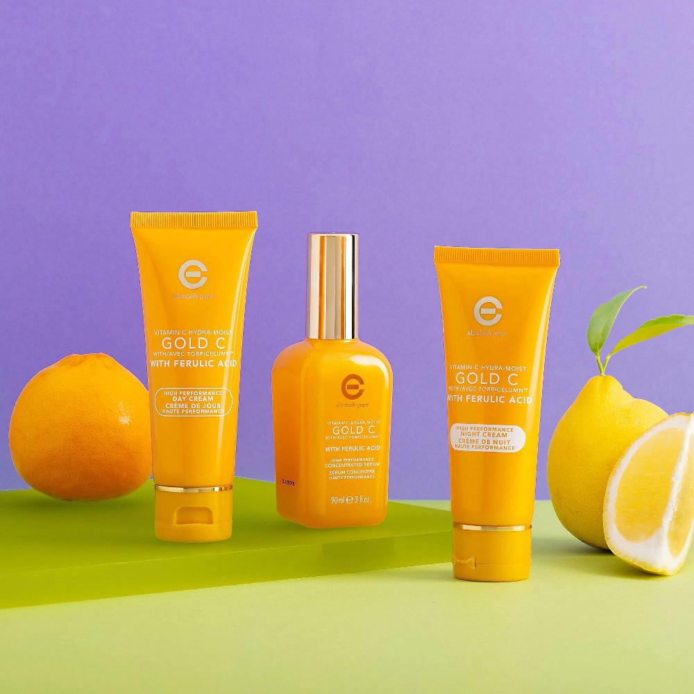 QVC Elizabeth Grant Vitamin C Hydra-Moist Gold 3 prodotti antiage Nuovi prodotti
