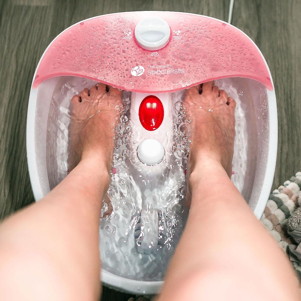 QVC RIO Vasca per pediluvio con rulli massaggianti Sostegno trimestrale