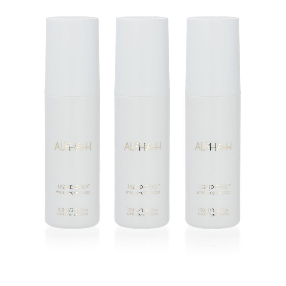 QVC Alpha - H Liquid Gold Trio 3 trattamenti all'acido glicolico Trasporto libero internazionale