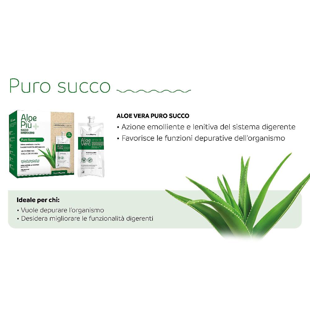 QVC PromoPharma Aloe Più Puro Succo Integratore alimentare (20x50 ml) Nuovo