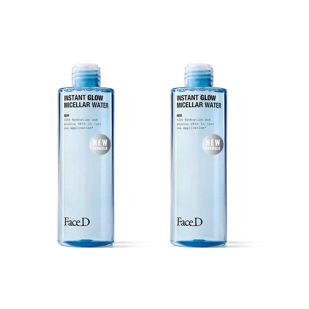 QVC Face-D Istant Glow: 2 acque micellari struccanti e idratanti Vendita
