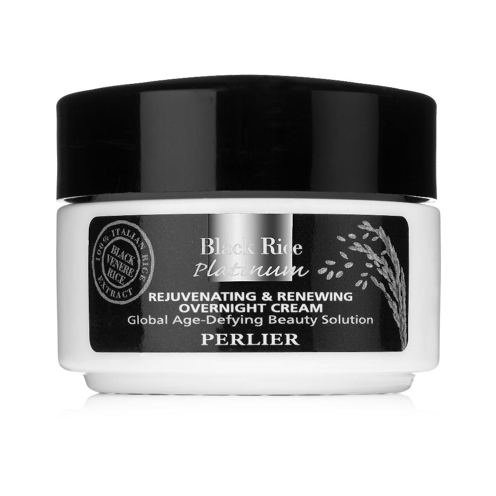 QVC Perlier Crema viso notte antirughe Black Rice Platinum Qualità Garantita