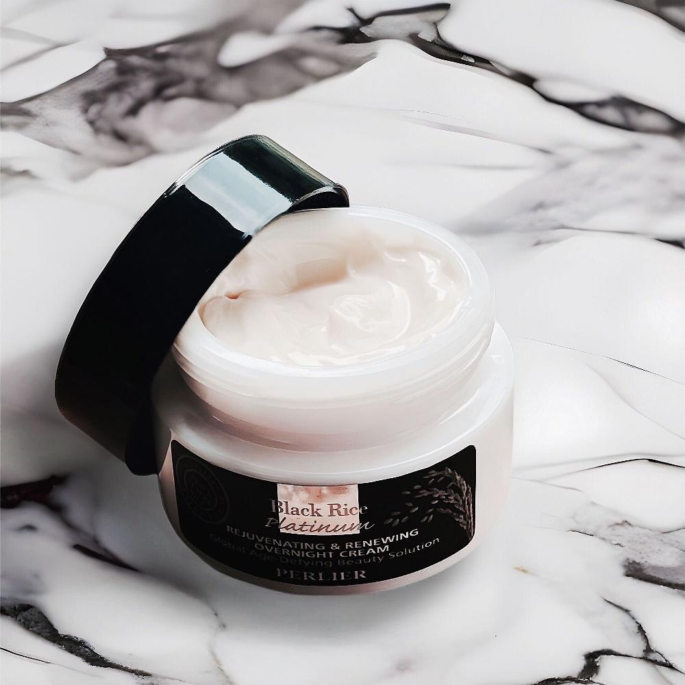 QVC Perlier Crema viso notte antirughe Black Rice Platinum Qualità Garantita