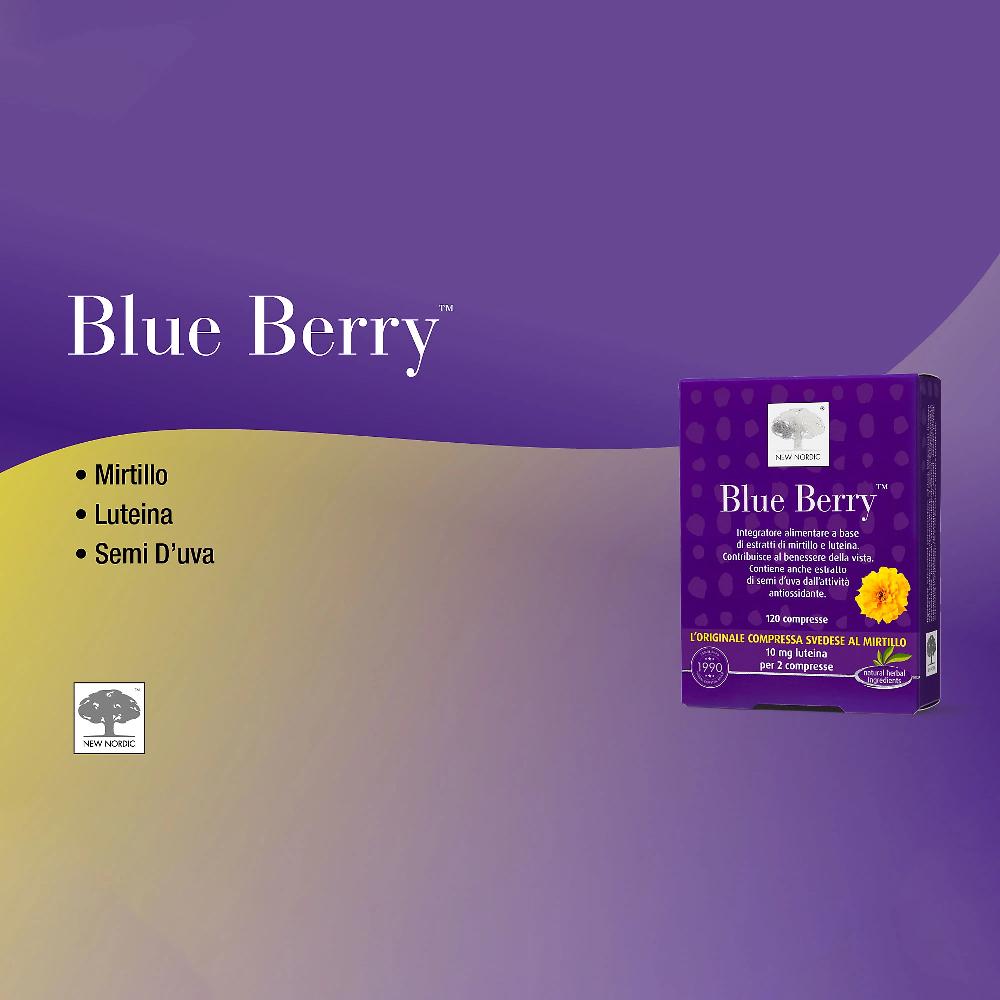 QVC New Nordic Blue Berry benessere vista Integratore alimentare (120cpr) Saldi