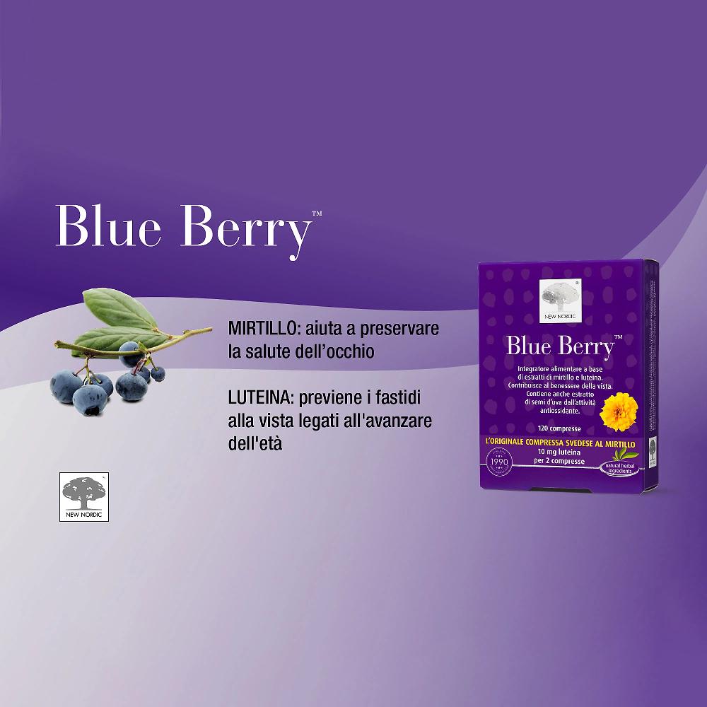 QVC New Nordic Blue Berry benessere vista Integratore alimentare (120cpr) Saldi
