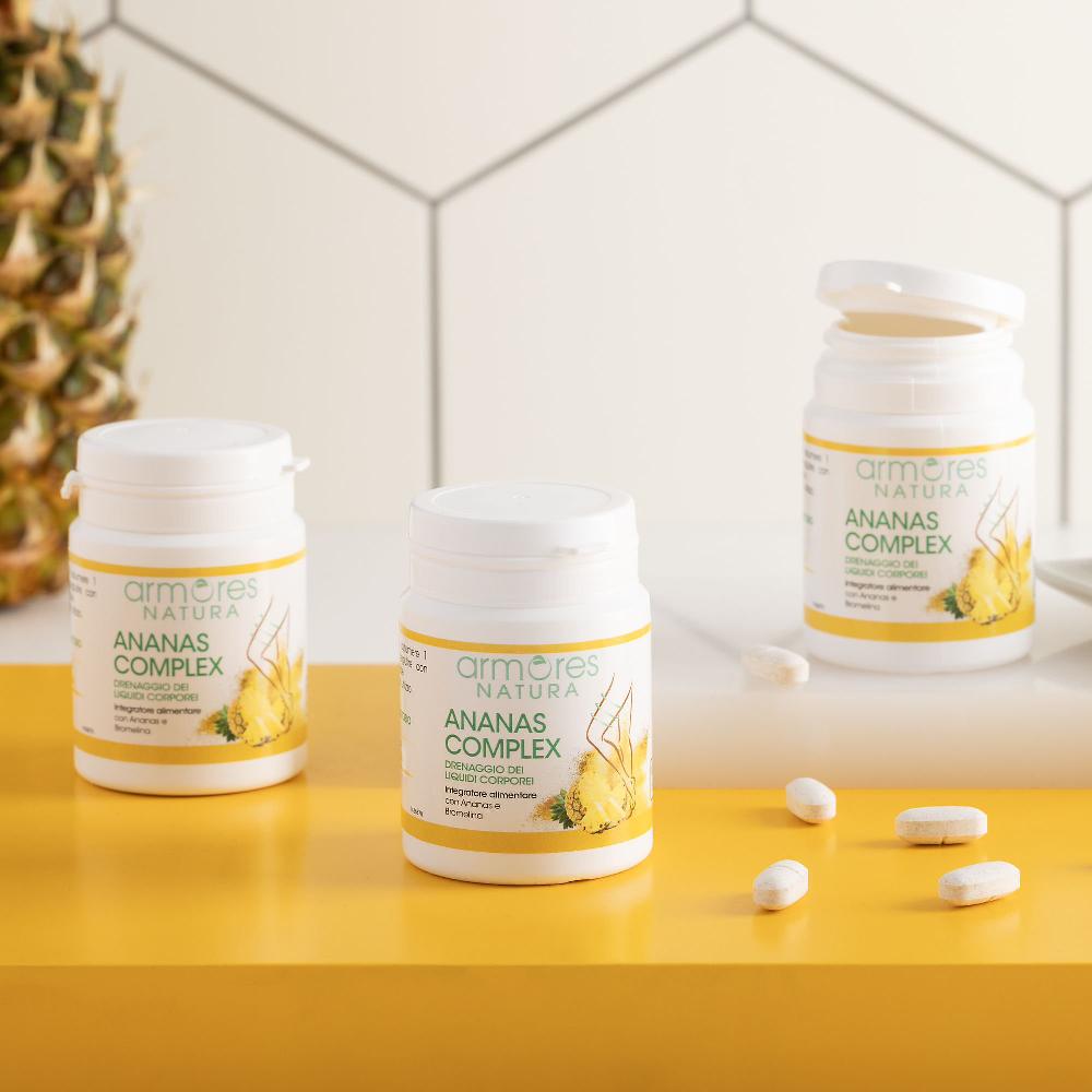 QVC Armores Ananas Complex 3 Integr. alimentari Drenaggio Liquidi Comprare a buon mercato