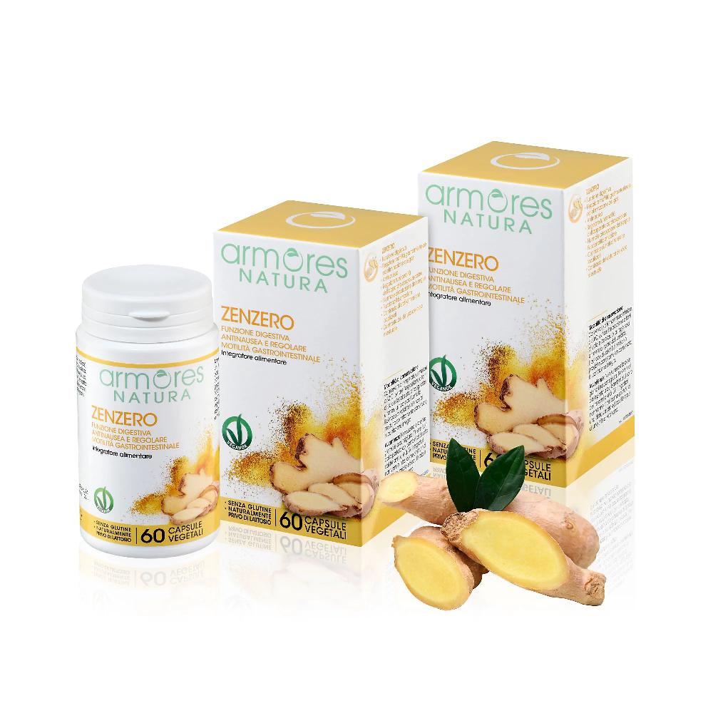 QVC Armores Natura Zenzero Integratore alimentare (2x60 cps) Enormi risparmi