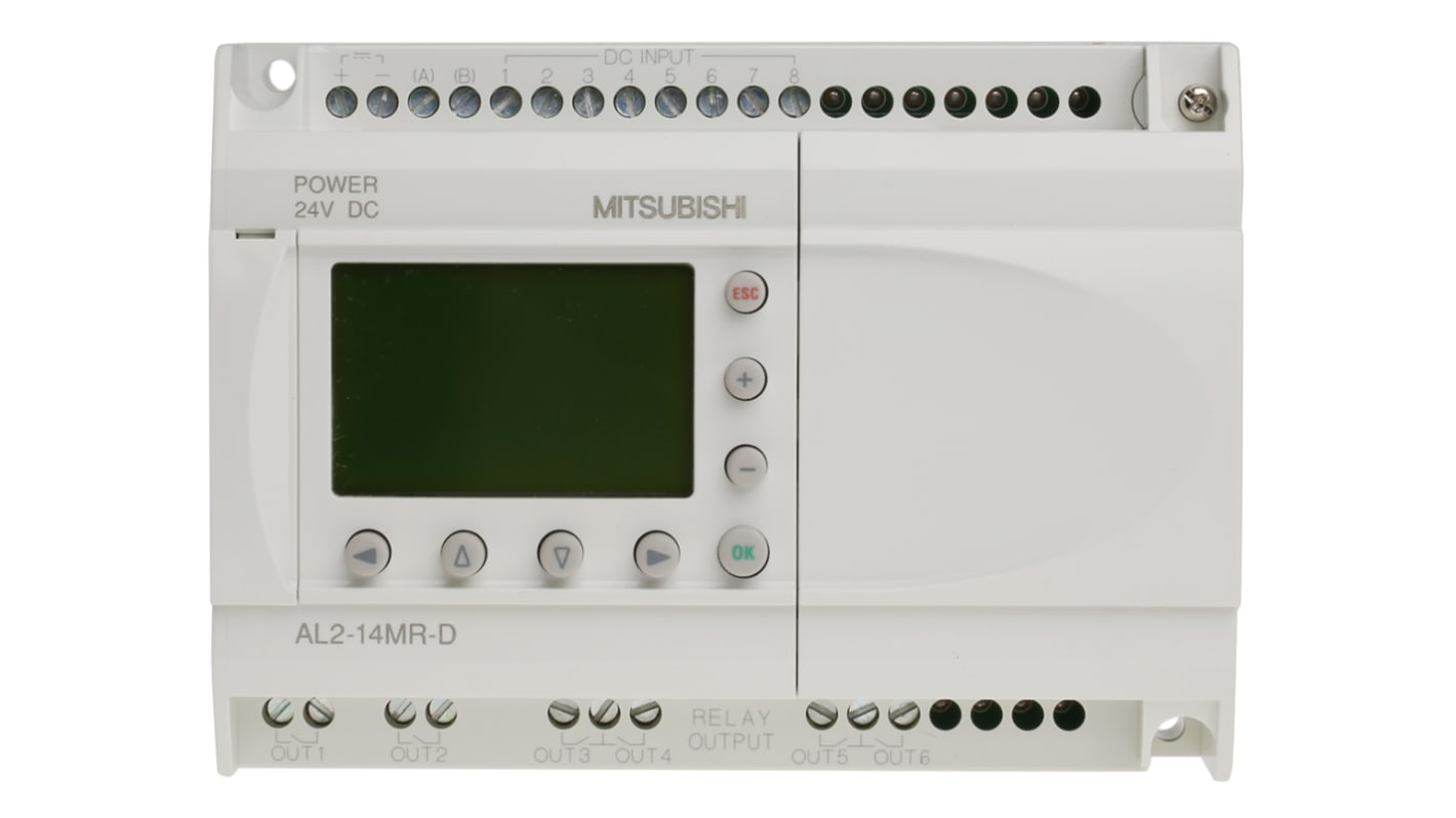 Rs-Online Modulo logico Mitsubishi Alpha 2 ingressi: 8 uscite: 6