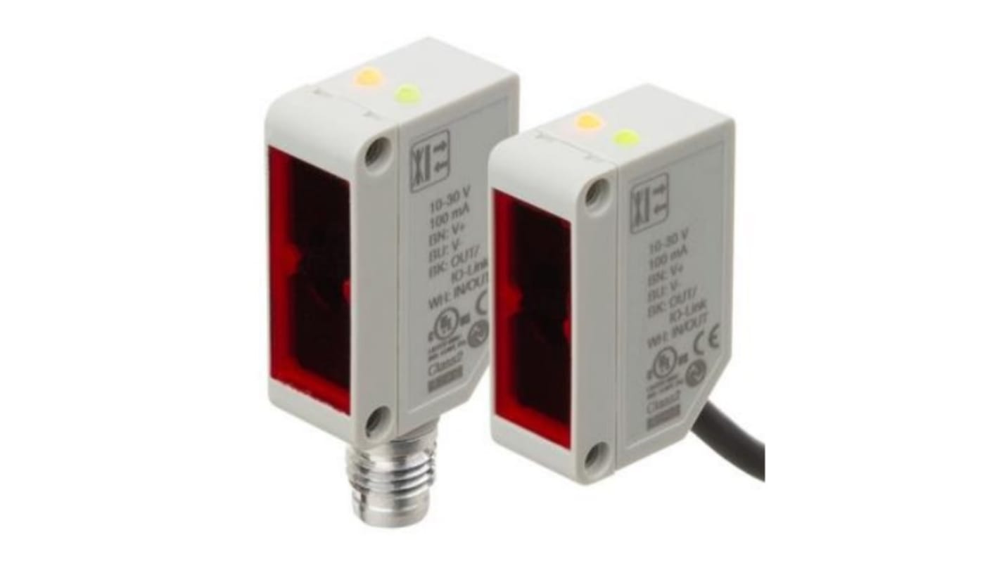 Rs-Online Sensore fotoelettrico Rettangolare RS PRO Diffuso con soppressione di sfondo rilevamento 1 m uscita NPN/PNP Qualità Garantita