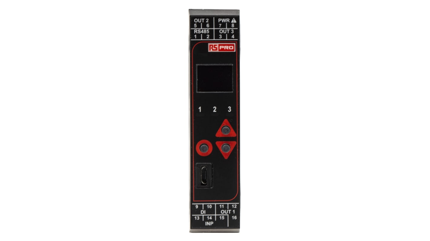 Rs-Online Termoregolatori PID RS PRO 100 → 240 V c.a. 22.5 x 110mm 3 uscite Relè di commutazione Relè SSR Saldi Di Fabbrica