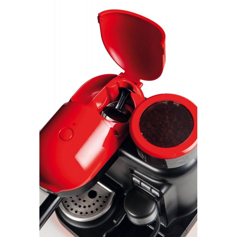 Ariete MACCHINA PER CAFFè ESPRESSO CON MACINACAFFè MODERNA ROSSO Pezzi Unici