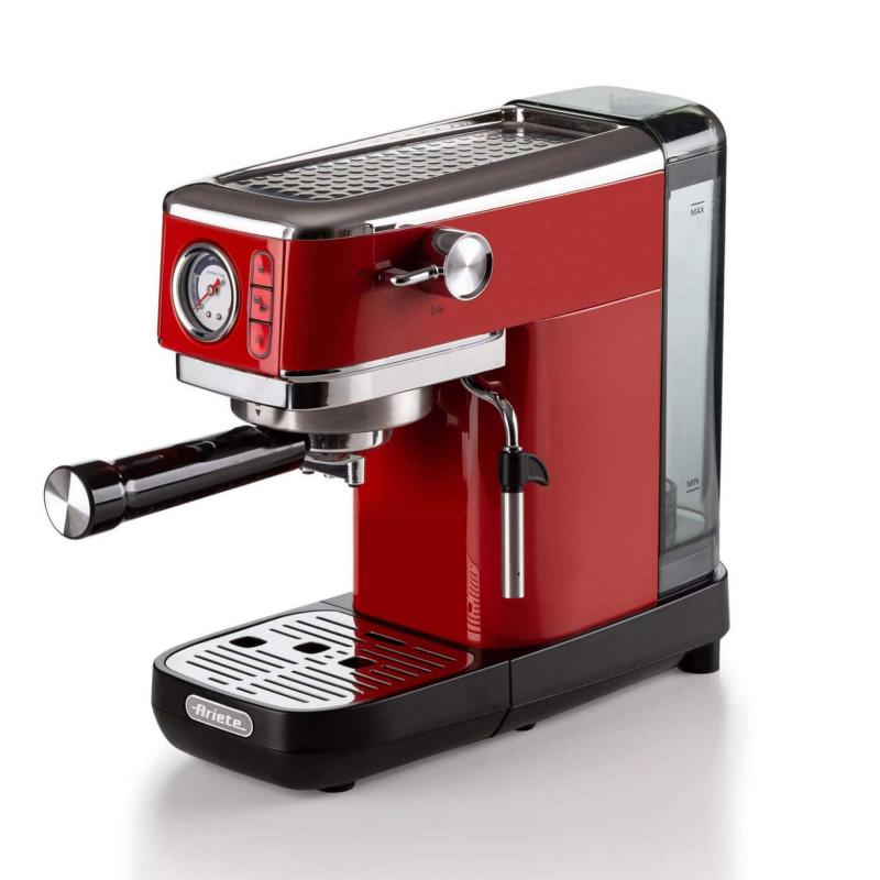 Ariete MACCHINA DA CAFFè ESPRESSO IN METALLO CON MANOMETRO ROSSO Sottocosto