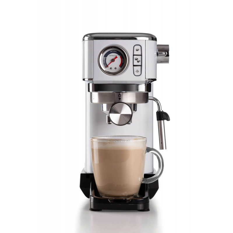 Ariete MACCHINA DA CAFFè ESPRESSO IN METALLO CON MANOMETRO BIANCO Convenienza