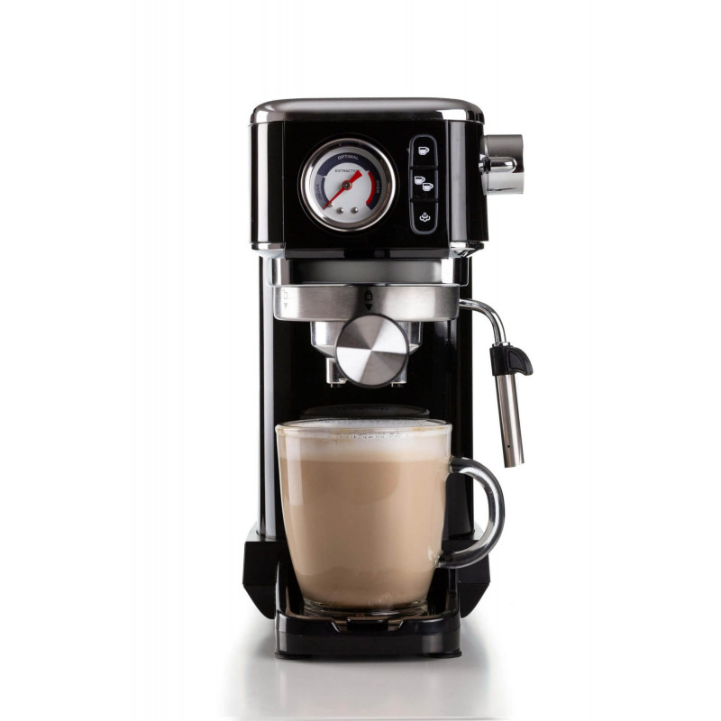Ariete MACCHINA DA CAFFè ESPRESSO IN METALLO CON MANOMETRO NERO Novità