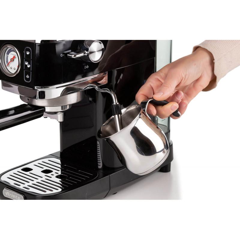 Ariete MACCHINA DA CAFFè ESPRESSO IN METALLO CON MANOMETRO NERO Novità