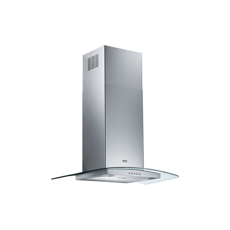 Franke T-Glass Curved FGC 625 XS NP Cappa aspirante a parete Acciaio inox 700 m³/h B Negozio