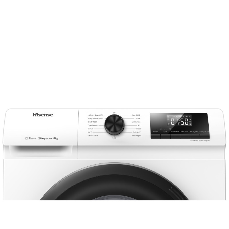 Hisense WFQP7012EVM lavatrice Caricamento frontale 7 kg 1200 Giri/min Bianco Qualità Garantita