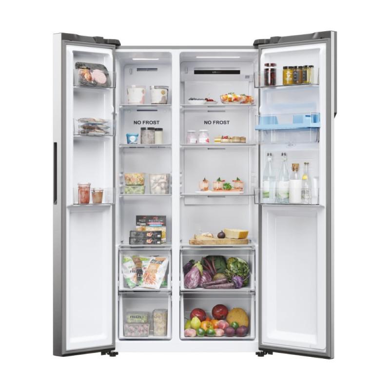 Haier SBS 90 Serie 5 HSR5918DWMP frigorifero side-by-side Libera installazione 521 L D Platino Acciaio inox Shopping Online
