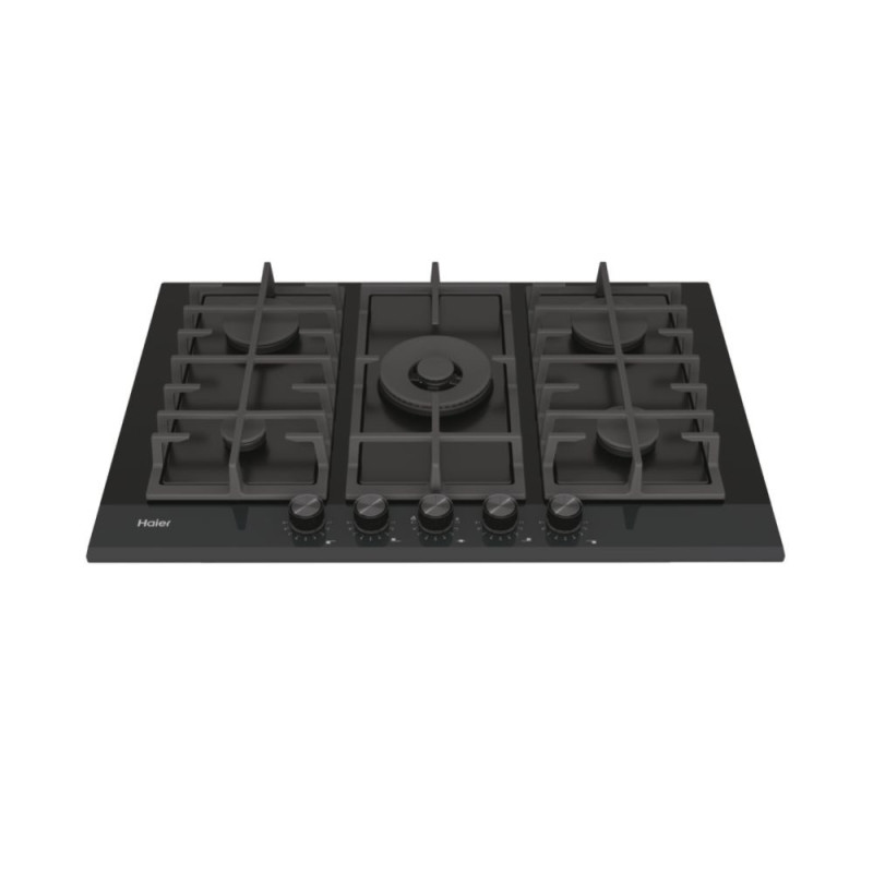 Haier Series 4 HAVG75HBPB Nero Da incasso 75 cm Gas 5 Fornello(i) Italy