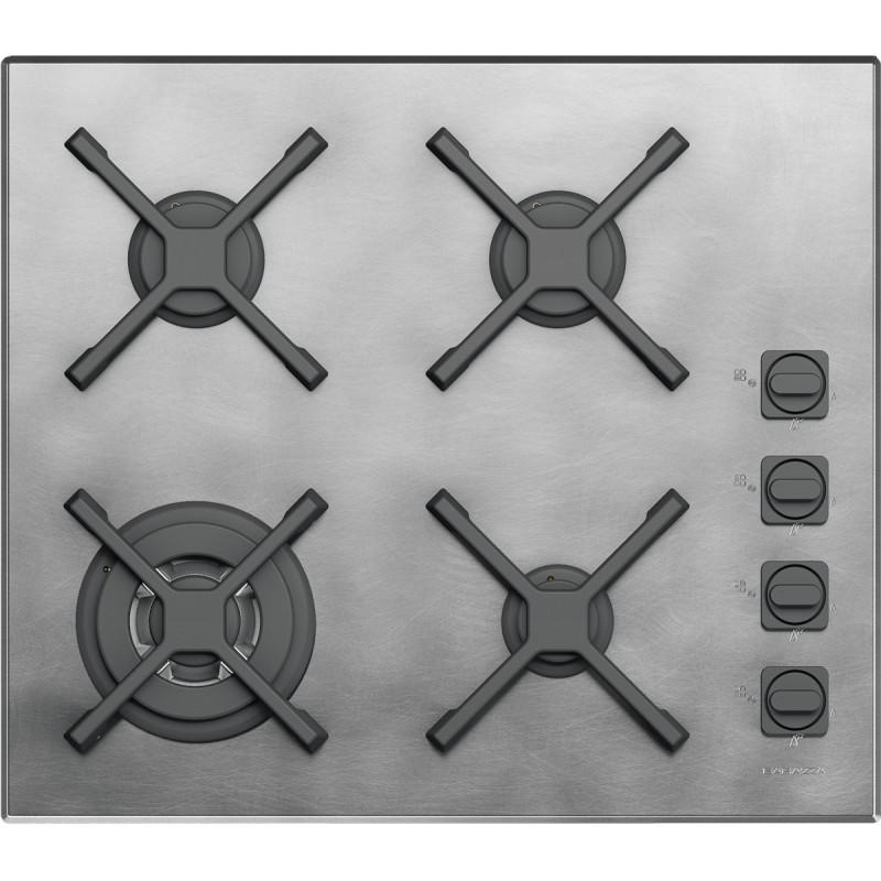 Barazza 1PUN64 piano cottura Nero Acciaio inox Da incasso Gas 4 Fornello(i) Saldi Di Fabbrica