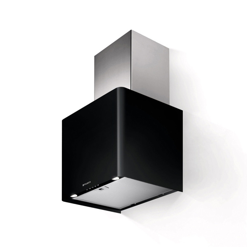 FABER S.p.A. Lithos EG6 BK LED A45 Cappa aspirante a parete Nero 580 m³/h C