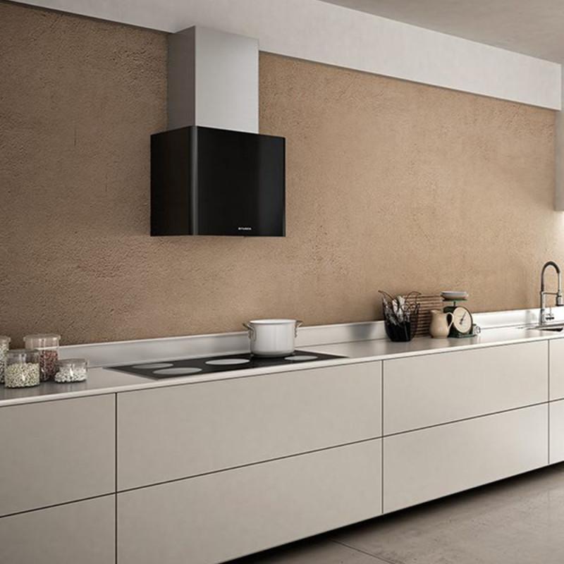 FABER S.p.A. Lithos EG6 BK LED A45 Cappa aspirante a parete Nero 580 m³/h C Soddisfazione Garantita