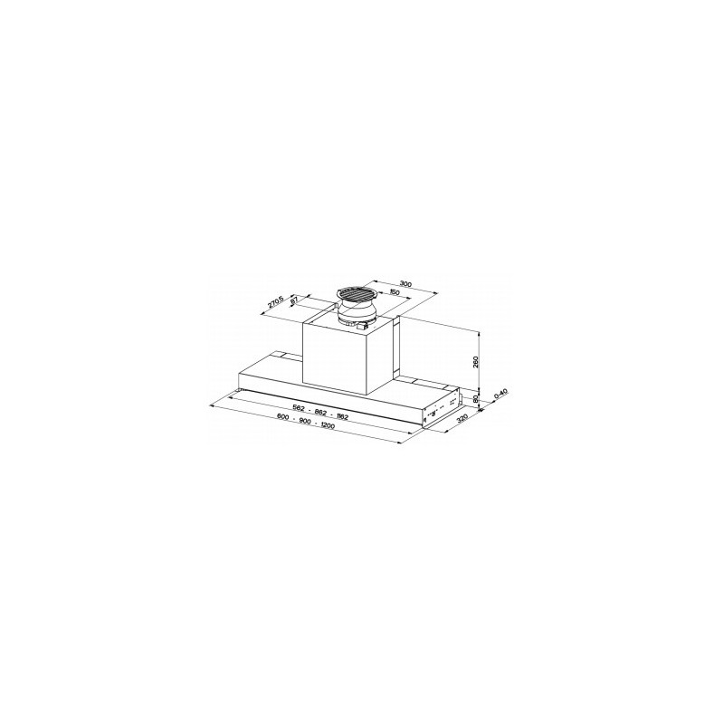 FABER S.p.A. IN-NOVA SMART X A60 Integrato Acciaio inox 360 m³/h D