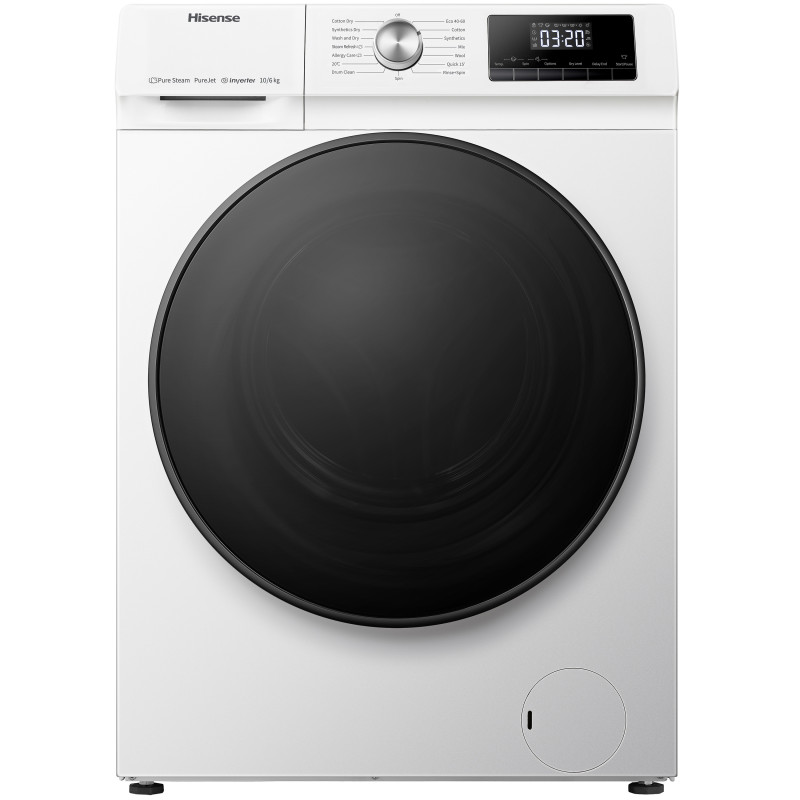Hisense WDQA1014EVJM lavasciuga Libera installazione Caricamento frontale Bianco D Pezzi Unici